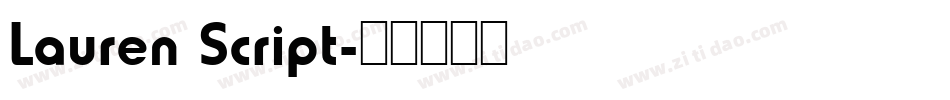 Lauren Script字体转换